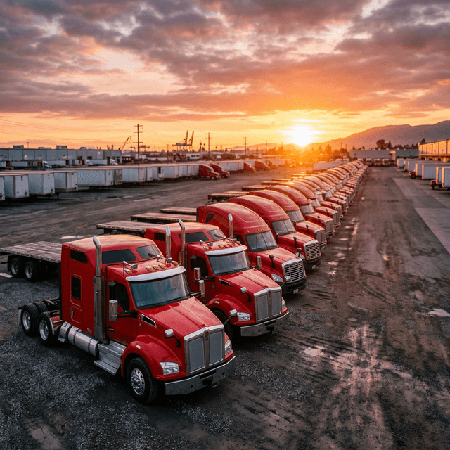 Flota de camiones de carga pesada - Transmicajas Duitama